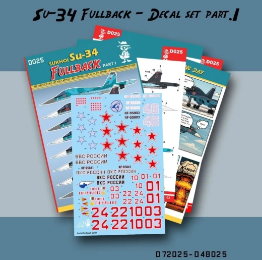 Su-34 Fullback - part 1 decal 1:72