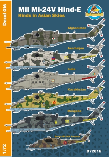 Mil Mi-24V Hind-E - Hinds in Asian Skies 1:48