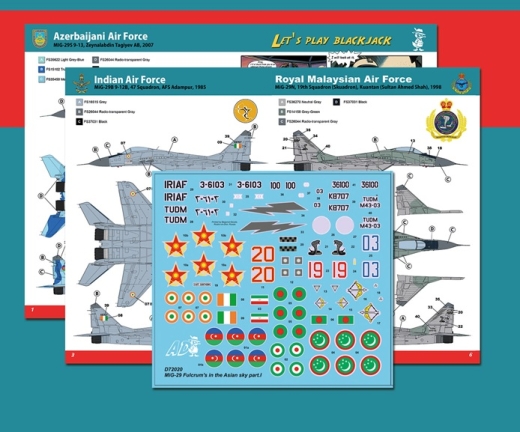 MiG-29 "Asian Fulcrums" - Decal part 1 1:48