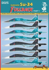 Su-34 Fullback - part 1 decal 1:72